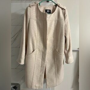 VERO MIDA Cream Women's Coat